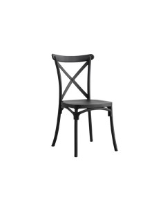 SILLA POLIPROPILENO CROSSBACK NEGRO