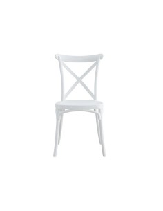 SILLA POLIPROPILENO CROSSBACK BLANCO 2