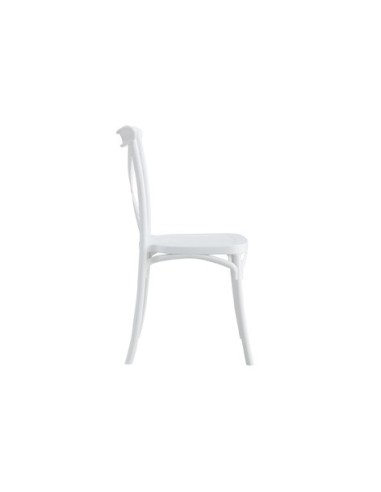 SILLA POLIPROPILENO CROSSBACK BLANCO