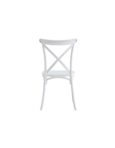 SILLA POLIPROPILENO CROSSBACK BLANCO