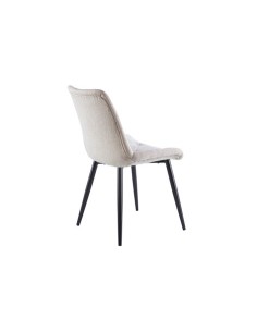 SILLA COMEDOR MARLENE TEJIDO BEIGE / NEGRO 2