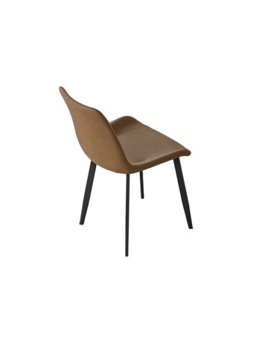 SILLA LIS CUIR MARRON