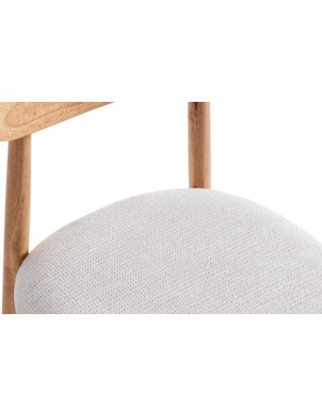 SILLA COMEDOR SHIA BEIGE / NATURAL