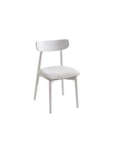 SILLA COMEDOR SHIA BEIGE / BLANCO