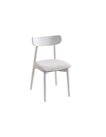 SILLA COMEDOR SHIA BEIGE / BLANCO