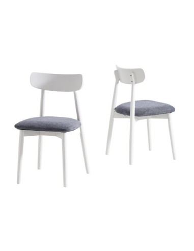 SILLA COMEDOR SHIA GRIS / BLANCO
