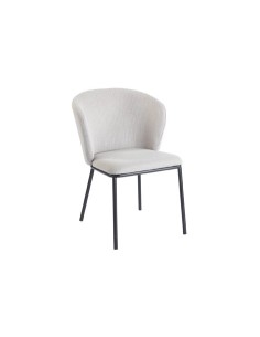 SILLA COMEDOR MARGOT TEJIDO BEIGE / NEGRO