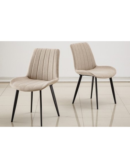 SILLA COMEDOR SOPHIE TEJIDO BEIGE