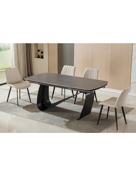 SILLA COMEDOR SOPHIE TEJIDO BEIGE