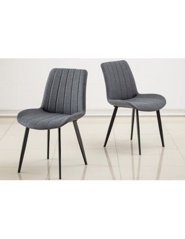 SILLA COMEDOR SOPHIE TEJIDO GRIS