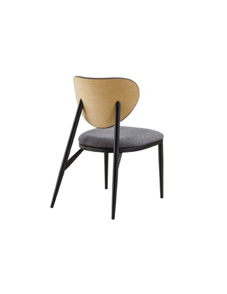 SILLA COMEDOR MOON TEJIDO GRIS