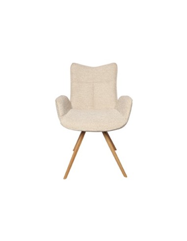SILLA COMEDOR MIREIA TEJIDO BEIGE