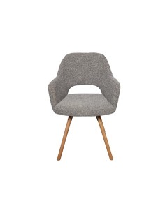 SILLA DE COMEDOR GIRATORIA RIMOR TEJIDO GRIS 2