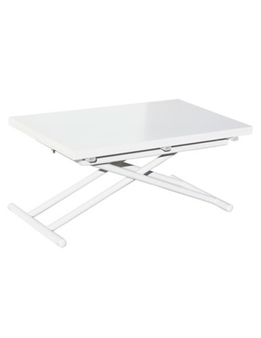 MESA CENTRO ELEVABLE Y EXTENSIBLE UP - DOWN BLANCO 100 x 50 CM