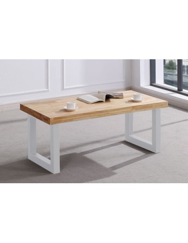 MESA CENTRO ELEVABLE LOFT 120 x 60 CM ROBLE NORDISH/ BLANCO