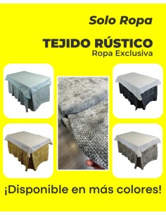 Ropa de Mesa Camilla Tejido Rústico Terciopelo Elegante Extragrueso Varias Medidas
