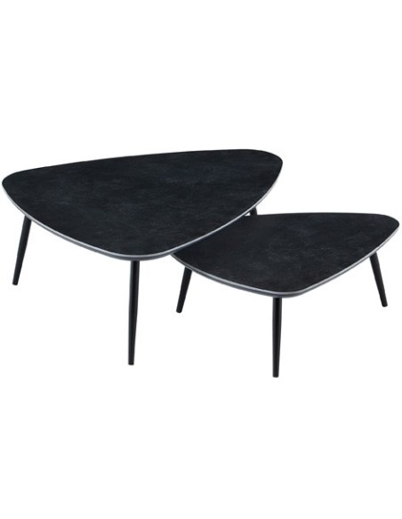 MESA CENTRO NIDO VULCANO CERAMIC NEGRO / NEGRO