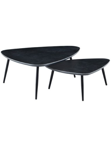 MESA CENTRO NIDO VULCANO CERAMIC NEGRO / NEGRO
