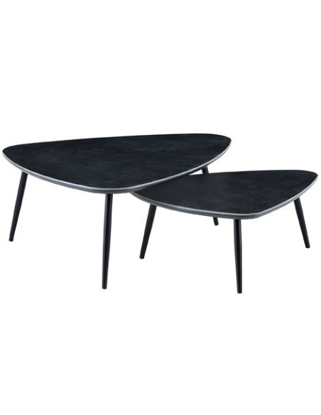 MESA CENTRO NIDO VULCANO CERAMIC NEGRO / NEGRO