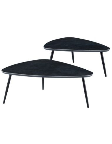 MESA CENTRO NIDO VULCANO CERAMIC NEGRO / NEGRO
