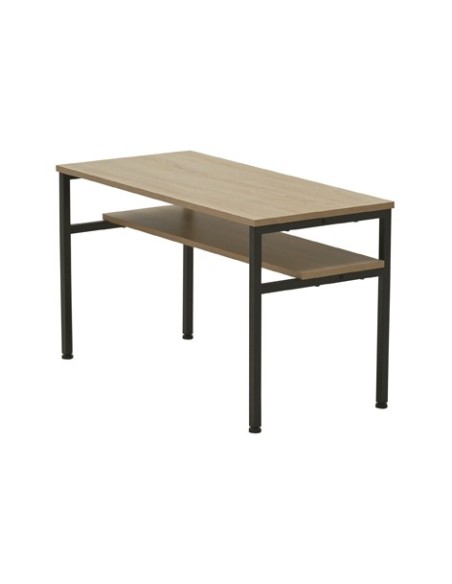 MESA CENTRO DECK 80 x 40 CM OAK / NEGRO
