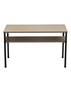 MESA CENTRO DECK 80 x 40 CM OAK / NEGRO 2