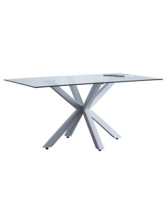 MESA COMEDOR FIJA CROSS 160 x 90 CM  BLANCO