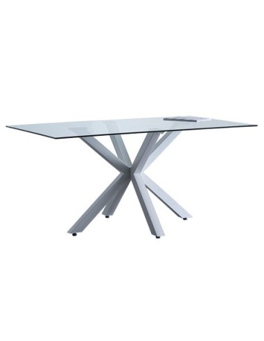 MESA COMEDOR FIJA CROSS 160 x 90 CM  BLANCO