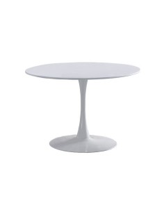 MESA COMEDOR REDONDA GINA 110 CM BLANCO