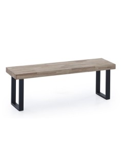 BANCO ASIENTO LOFT ROBLE HONEY / NEGRO