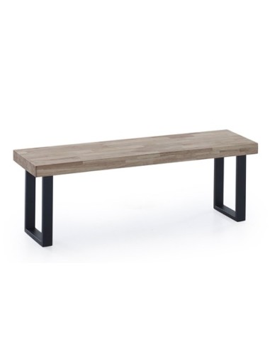 BANCO ASIENTO LOFT ROBLE HONEY / NEGRO