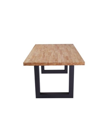 MESA COMEDOR FIJA LOFT 160 x 100 CM  ROBLE NORDISH / NEGRO