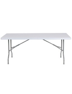 MESA PLEGABLE EVENTOS 200 x 90 CM BLANCO 2