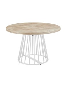 MESA COMEDOR REDONDA EXTENSIBLE 120 - 160 - 200 CM BRAD NORDISH / BLANCO