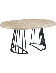 MESA COMEDOR REDONDA EXTENSIBLE 120 - 160 - 200 CM BRAD NORDISH / NEGRO 2