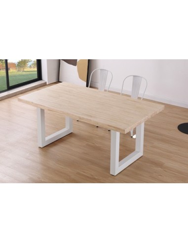MESA COMEDOR FIJA LOFT 180 x 100 CM ROBLE NORDISH / BLANCO