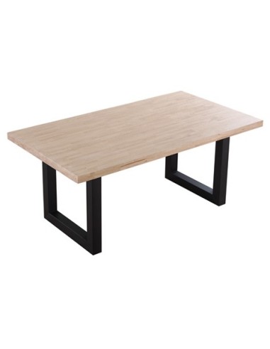 MESA COMEDOR FIJA LOFT 180 x 100 CM  ROBLE NORDISH / NEGRO