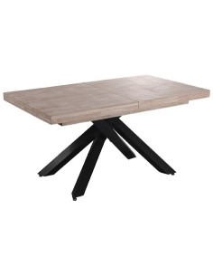 MESA COMEDOR EXTENSIBLE XENA 160 - 200 - 240 x 90 CM  ROBLE HONEY / NEGRO