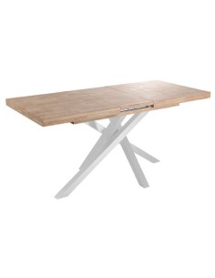 MESA COMEDOR EXTENSIBLE XENA 140 - 180 - 220 x 90 CM  ROBLE NORDISH / BLANCO 2