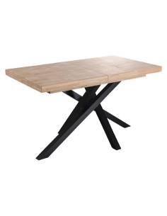 MESA COMEDOR EXTENSIBLE XENA 140 - 180 - 220 x 90 CM  ROBLE NORDISH / NEGRO