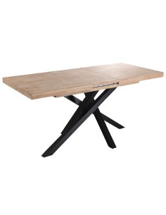MESA COMEDOR EXTENSIBLE XENA 140 - 180 - 220 x 90 CM  ROBLE NORDISH / NEGRO 2