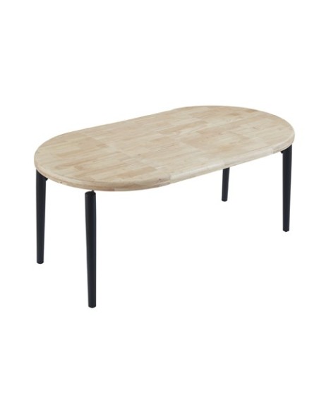 MESA COMEDOR REDONDA EXTENSIBLE 100 - 140 - 180 CM MOON NORDISH / NEGRO