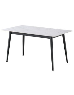 MESA COMEDOR FIJA BERNA 140 x 80 CM CERAMIC BLANCO