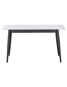 MESA COMEDOR FIJA BERNA 140 x 80 CM CERAMIC BLANCO 2
