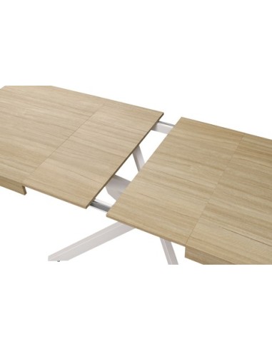 MESA COMEDOR EXTENSIBLE LEONARDO 160 - 240 X 90 CM OAK / BLANCO
