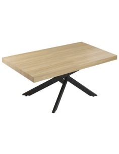 MESA COMEDOR EXTENSIBLE LEONARDO 160 - 240 X 90 CM OAK / NEGRO