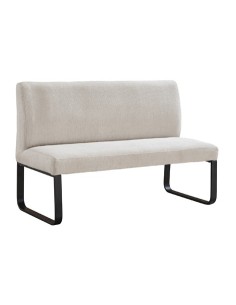 BANCO TAPIZADO CON RESPALDO SHARE TEJIDO BEIGE