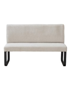 BANCO TAPIZADO CON RESPALDO SHARE TEJIDO BEIGE 2