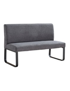 BANCO TAPIZADO CON RESPALDO SHARE TEJIDO GRIS