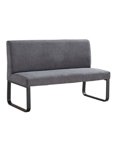 BANCO TAPIZADO CON RESPALDO SHARE TEJIDO GRIS